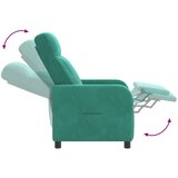  Fotelja s nagibom Tirkizna Baršun | shoptok.hr