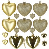  Ca0958 set božićnih kuglica u obliku srca 16 kom. | shoptok.hr