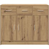  Komoda Artisan hrast 91x28x75 cm izrađeno drvo Slike