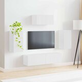  Set TV komoda Zidne 3 pcs Bijelo Konstruirano drvo | shoptok.hr