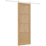  Klizna vrata Prirodna i bijela 73,5 x 211 cm Masivna borovina | Eponuda.ba