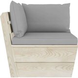  Garnitura iz palet 5-delna z blazinami smrekovina | Shoptok.si