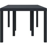  Vrtna miza Antracit 200x100x73 cm Poli Ratan, (22008367) | Shoptok.si