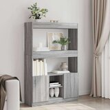 vidaXL Visoka komoda boja hrasta 92x33x140 cm od konstruiranog drva Cijene