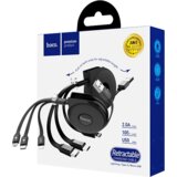 Hoco . USB kabel za punjenje, 3in1, na izvlačenje, 1 met., 2 A - U50 | shoptok.hr