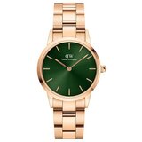 Daniel Wellington Ura Iconic Link Emerald ženska, zlata barva | Shoptok.si