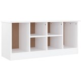  Klupa za cipele ALTA bijela 100 x 35 x 45 cm masivna borovina | Eponuda.com