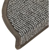  Prostirke za stepenice 15 kom 56x17x3 cm sive poluokrugle | shoptok.hr