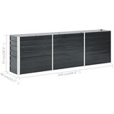  Povišena vrtna gredica pocinčani čelik 240x40x77 cm antracit | shoptok.hr