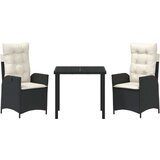  Set od 2 Crno PE ratan Srednje Podesive naslone za ruke | shoptok.hr