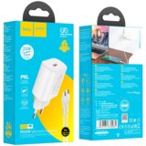 hoco. polnilec N22 Jetta PD 25W Type C s kablom Type C - Lightning - bel | Shoptok.si