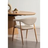 Lomoco NASLANJAČ, kovina, tekstil barve hrasta, krem barve | Shoptok.si