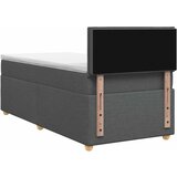  Krevet s box springom madracem i LED-om Tamnosiva 90 x 190 cm - Tamnosiva jedna veličina Dizajn linija | shoptok.hr