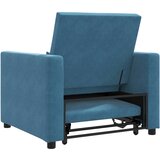 SOFA na razvlačenje Singl s kotačima Plava Baršun | Eponuda.ba