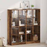 vidaXL Highboard 2 pcs Staro drvo 136 x 37 x 142 cm Konstruirano drvo | shoptok.hr