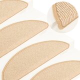  Prostirke za stepenice 15 kom 56x17x3 cm krem poluokrugle | shoptok.hr