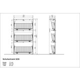 Germania Antracitno sivi preklopni ormarić za cipele 71x127x22 cm Ameca – | shoptok.hr