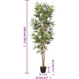  Umjetno stablo bambusa 828 listova 150 cm zeleno | shoptok.hr