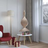 vidaXL Božična drevesa z stojalom Naravna 120 cm Trdna borovina | Shoptok.si