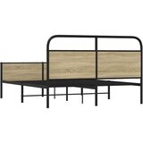  Metalni okvir kreveta bez madraca boja hrasta sonome 150x200 cm | shoptok.hr