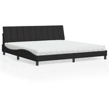  Krevet s madracem crni 200x200 cm baršunasti | shoptok.hr