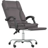  Masažni pisarniški stol sivo umetno usnje, (20669320) | Shoptok.si