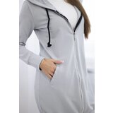 Kesi Gray dress with hood and hood | Shoptok.si