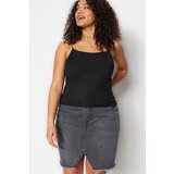 Trendyol Curve Plus Size Blouse - Black - Fitted Cijene