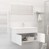  Set kupaonskog namještaja od iverice bijeli | shoptok.hr