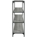 vidaXL Knjižna omara siva sonoma 100x33x100 cm inženirski les in jeklo | Shoptok.si