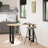  Noge za barski stol U-oblika 2 kom Crne 60 x (90-91) cm Čelik | shoptok.hr