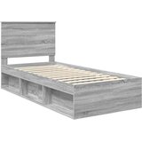  Krevetna konstrukcija s uzglavljem Siva Sonoma 75 x 190 cm | shoptok.hr