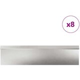 vidaXL Ograde protiv puževa 12 pcs Srebrno Nehrđajući čelik | shoptok.hr