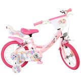 Volare dječji bicikl Unicorn 14″ ružičaste boje, s dvije ručne kočnice | shoptok.hr