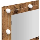  Ormar s ogledalom i LED-om Staro drvo 90x31,5x62 cm | shoptok.hr