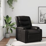 vidaXL Naslanjač črno umetno usnje | Shoptok.si