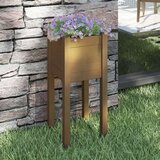 vidaXL Vrtna sadilica smeđa boja meda 31x31x70 cm od masivne borovine | shoptok.hr