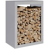  Stalak za drva za ogrjev 60 x 40 x 80 cm od pocinčanog čelika | shoptok.hr