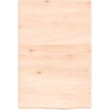  Zidna polica za umivaonik od čelika i masivne hrastovine Smeđa 40 x 60 x 2 cm | Shoptok.si