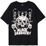 Cropp - Majica s potiskom Black Sabbath - Črna | Shoptok.si