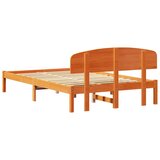  Krevetna konstrukcija s uzglavljem Vosak smeđa 120 x 200 cm | shoptok.hr