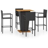  5-dijelni vrtni barski set crni | shoptok.hr