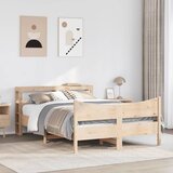  Okvir kreveta s uzglavljem 120x190 cm od borovine | shoptok.hr