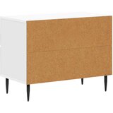  Noćni ormar s ladicama Bijela visokog sjaja 62 x 34,5 x 47,5 cm | Eponuda.ba