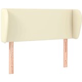  Vzglavje z ušesi krem 93x23x78/88 cm umetno usnje, (20736463) | Shoptok.si
