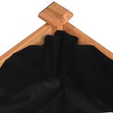 vidaXL Vrtna visoka greda s podlogo rjava 240x120x25cm trden les jelke | Shoptok.si