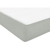 Box Spring krevet s madracem svijetlo sivi 80x220 cm samt | shoptok.hr