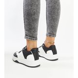 Gemre White and black sneakers on a thicker sole Rumai | Shoptok.si