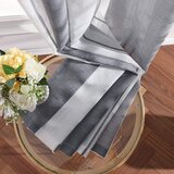 MIULEE 2x 245 × 140 cm Polprosojne črtaste zavese z rinkami | Shoptok.si