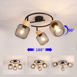  Brilagi - Usmereno svetlo BASKLITE 3xE27/15W/230V drvo/crna | Eponuda.com